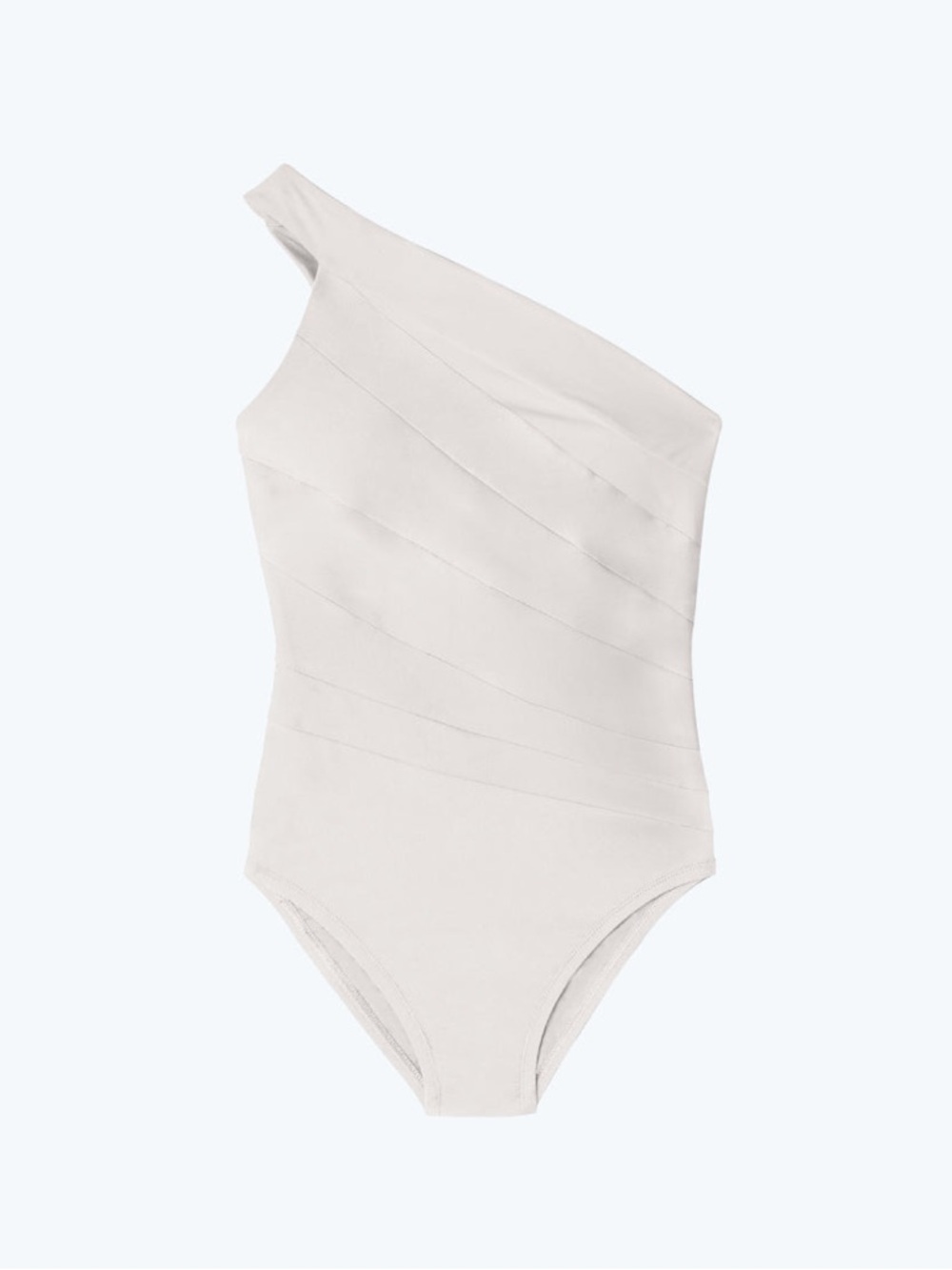 summersalt White One-Shoulder Swimsuit